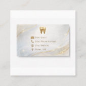 Agricultural Engineer Business Card Custom Busines スクエア名刺 (裏面)