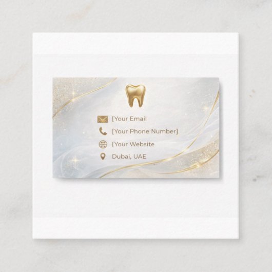 Agricultural Engineer Business Card Custom Busines スクエア名刺 (正面)