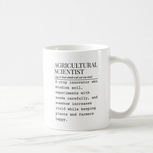 Agricultural scientist コーヒーマグカップ (右)