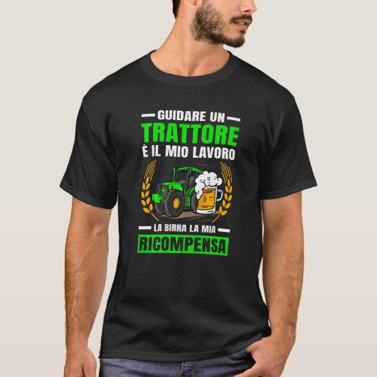 Agriculture Beer My Tractor Reward Premium Tシャツ (正面)