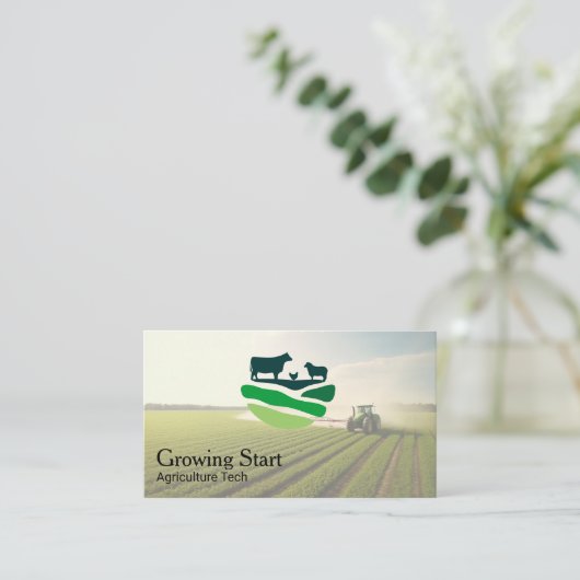 Agriculture | Farmer | Tractor 名刺 (スタンド正面)
