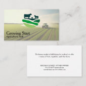 Agriculture | Farmer | Tractor 名刺 (正面/裏面)