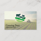 Agriculture | Farmer | Tractor 名刺 (正面)
