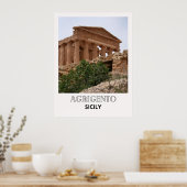 Agrigento Sicilyイタリア旅行ポスター ポスター (キッチン)