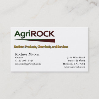 AgriRockの名刺 名刺