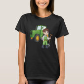 Agronomist tractor agriculture tractor driver farm tシャツ (正面)
