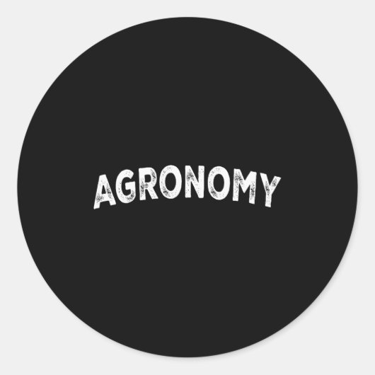 Agronomy  ラウンドシール (正面)