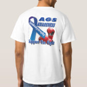 AGS Awareness_supporting最も勇敢な子供 Tシャツ (裏面)