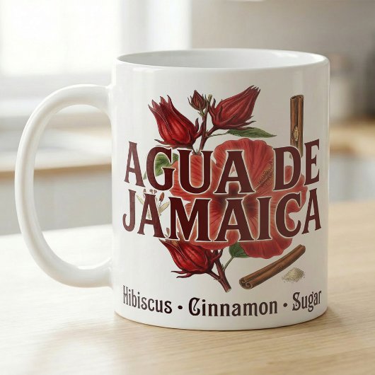 Agua de Jamaica Hibiscus Agua Fresca Recipe コーヒーマグカップ