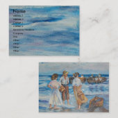 Aguardando osのpescadores - óleo - 30x60の名前、… 名刺 (正面/裏面)