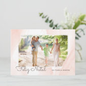 Aguarela foto moderna Feliz Natal シーズンカード (スタンド正面)