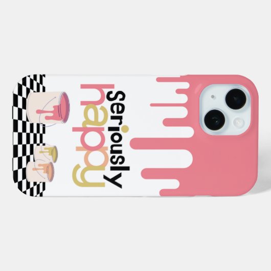 Ague Happy iPhone 15ケース Case-Mate iPhoneケース (裏面 (横))
