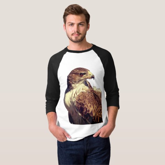 Águia de Bonelli (Aquila fasciata) Tシャツ (正面フル)