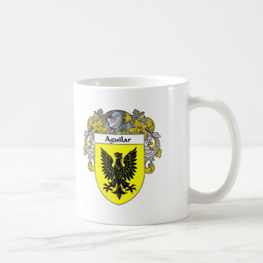 Aguilarの紋章付き外衣(包まれる) コーヒーマグカップ (右)