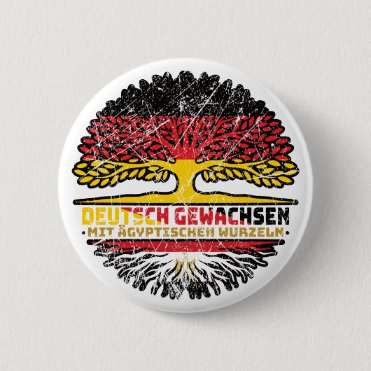 Ägypten Ägypten tisch Deutsch Deutschland Baum Wur 缶バッジ (正面)