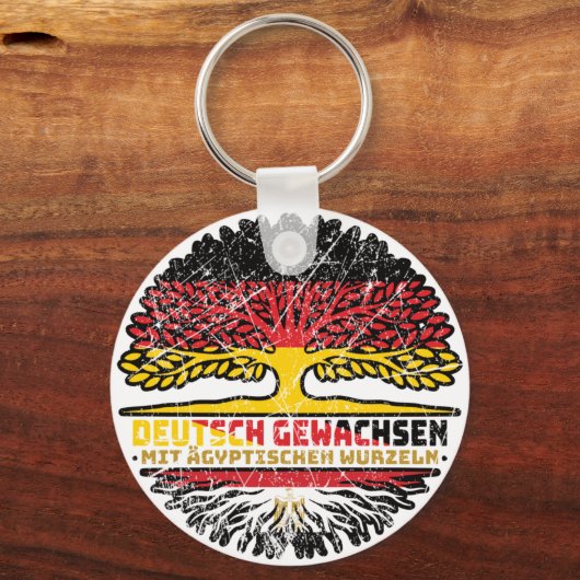 Ägypten Ägyptisch Deutsch Deutschland Baum Wurzel キーホルダー (裏面)