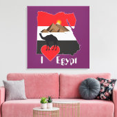 Ägypten - Egypt Leinwand キャンバスプリント (インサイチュ (リビング))