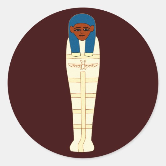 Ägyptische Mumie egypt mummy ラウンドシール (正面)