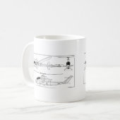 AH1青写真 コーヒーマグカップ (正面左)