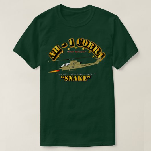 AH1 コブラ スネーク Tシャツ (デザイン正面)