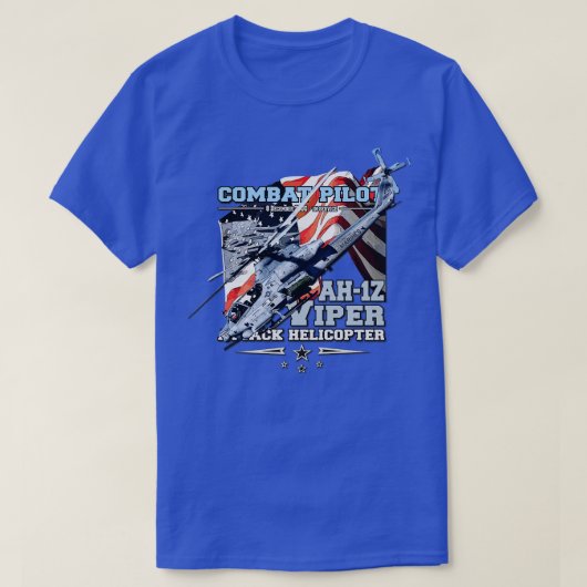 AH1Zバイパー攻撃ヘリコプター Tシャツ (デザイン正面)