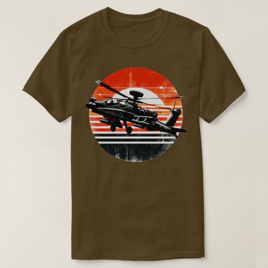 AH64 Apache 1 Tシャツ (デザイン正面)
