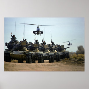 AH-1コブラおよびM60 Pattons ポスター
