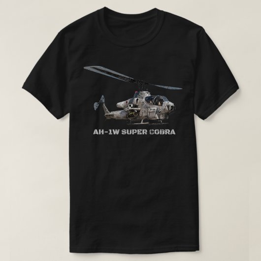 AH 1コブラすごいー攻撃ヘリコプターの遭難 Tシャツ (デザイン正面)