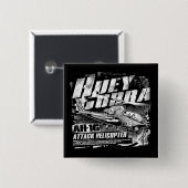 AH-1G HueyCobraボタン 缶バッジ (正面&裏面)