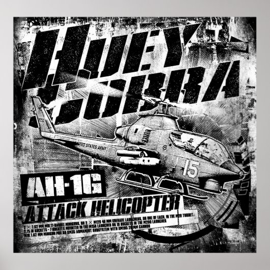 AH-1G HueyCobraポスター ポスター (正面)