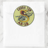 AH-1Sコブラトウデカール ラウンドシール (バッグ)