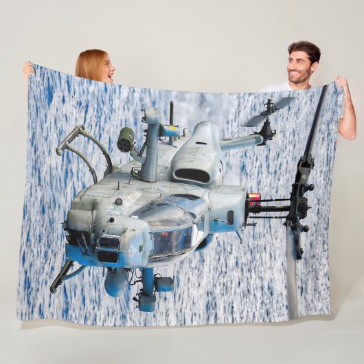 AH-1Wコブラすごいー フリースブランケット (インサイチュ)