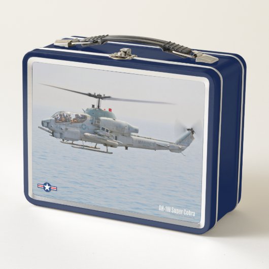 AH-1Wコブラすごいー メタルランチボックス (正面)