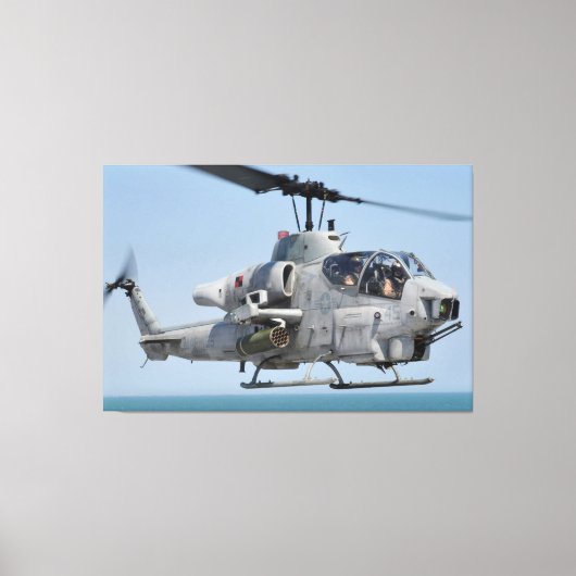 AH-1Wコブラすごい40x60 キャンバスプリント (正面)