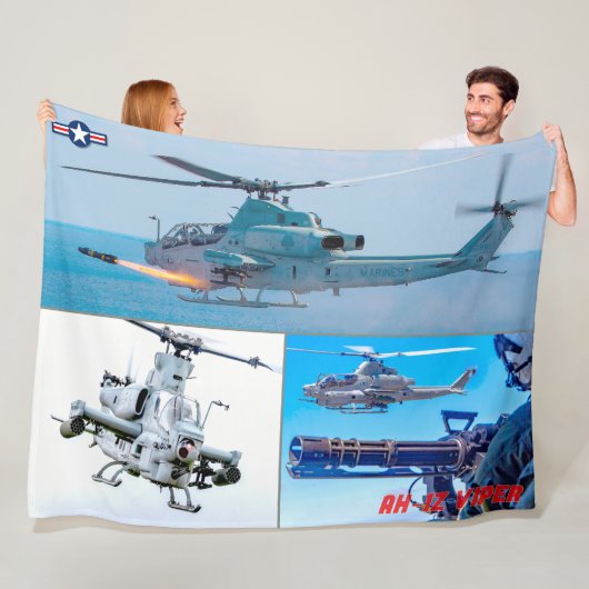 AH-1Zバイパー フリースブランケット (インサイチュ)