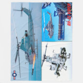 AH-1Zバイパー フリースブランケット (正面)