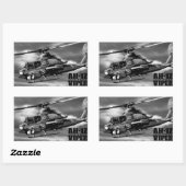 AH-1Zバイパー 長方形シール (シート)