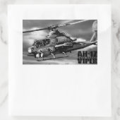 AH-1Zバイパー 長方形シール (バッグ)