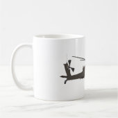 AH-64アパッシュのヘリコプターのマグ コーヒーマグカップ (左)