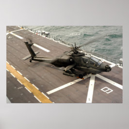 AH-64アパッシュのヘリコプター ポスター