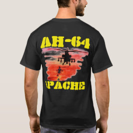 AH-64アパッシュの攻撃のチョッパー Tシャツ