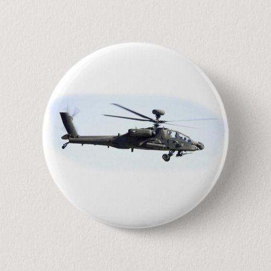 AH-64アパッシュ 缶バッジ (正面)