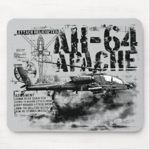 AH-64アパッチマウスパッド マウスパッド