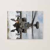 AH-64 アパッチ ロングボウ ヘリコプター 軍事 ジグソーパズル (横)