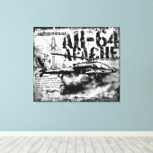 AH-64 Apacheキャンバスプリント キャンバスプリント (インサイチュ (ウッドフロア))