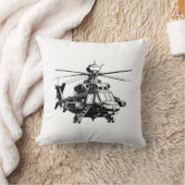 Ah 64 Apacheヘリコプター クッション (ブランケット)