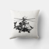 Ah 64 Apacheヘリコプター クッション (裏面)