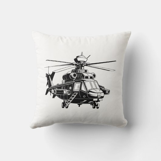 Ah 64 Apacheヘリコプター クッション (裏面)