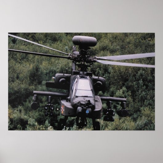 AH-64 Apacheヘリコプター ポスター (正面)