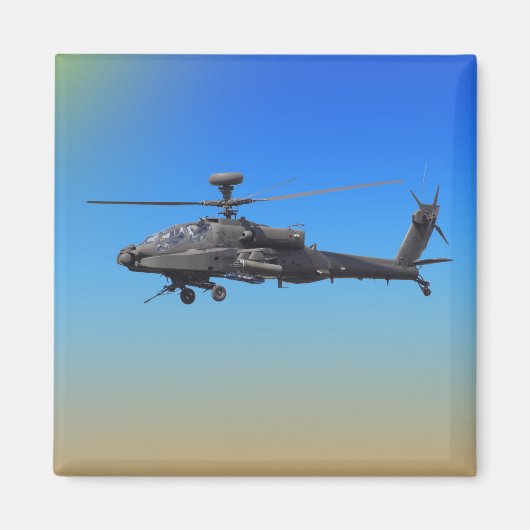 AH-64 Apacheヘリコプター マグネット (正面)